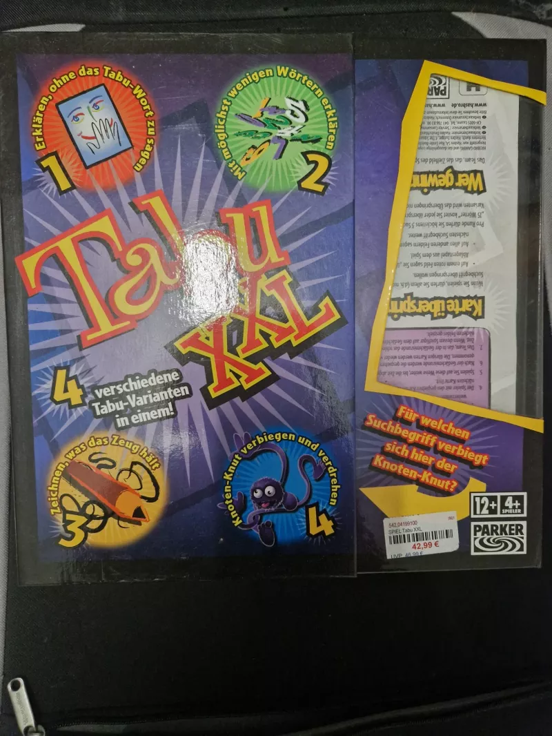 Tabu XXL Gesellschaftsspiel von Parker