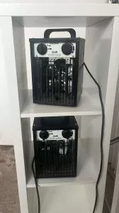 2 Elektroheizlüfter Bauheizer 2kW