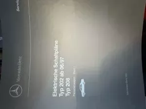 Mercedes Benz Schaltplan Heft Typ 202 208 Personenwagen