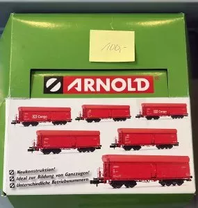 Arnold N Güterwagen-Set 6-teilig DB Cargo rot