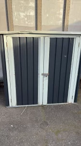 Gerätehaus Metallschrank  grau anthrazit