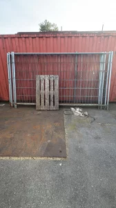 4 Stück Baustellen Zäune verzinkt