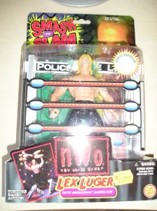 WWE NWO Lex Luger Actionfigur Smash n Slam OVP