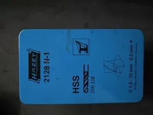 Hazet HSS Spiralbohrer 2128 N-1 Ø 10-13mm Metallbohrer Set