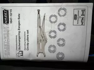 Hazet Sicherungsring Zangen-Satz 1847-12/15 Circlip Pliers